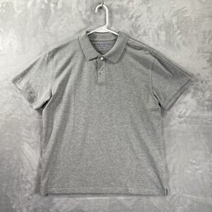 Peter Manning New York Shirt men's 4X Polo Short Sleeve Gray Pima Cotton Stretch